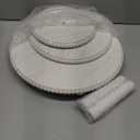 VIVIRBIEN Yangbaga 3 Tier Cupcake Stand Round, Wood Cupcake Stand with Beads, Tiered Cake Stand, Dessert Display Stand, Cupcake Tower for Party, Wedding, Birthday, Home Decor