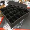 Joyoldelf Sock Drawer Organizer Divider 2 Packs Underwear Organizer, 24 Cell Collapsible Closet Cabinet Organizer Underwear Storage Boxes for Storing Socks, Handkerchiefs, Ties, Belts (Black)