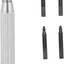 Stainless Steel Watch Case Tube Remover Wristwatch Crown Insert-Tube Removee Tool with 4 Pins for Opener and Closer Man/Lady Watch-Tube Repair Tool