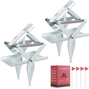 Upgrade Mole Scissor Traps, EasySet Mole Traps That Kill, Reusable Gopher Traps for Lawns & Garden,2 Eliminator Traps