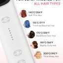 Hair Straightener Brush, Luxing PuraLux Straightener Comb, Fast Heating Hair Straightening Comb, 5 Temp Settings & Anti-Scald with Ceramic Coating, Professional Styling Tools (Pearl White)