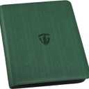 Toploader Binder,Holds 216 Toploaders,9 Pocket Top Loader Binder with Sleeves for 3"x4" Rigid Toploaders Hard Cases,Top loader Binders for TCG, MTG Card Binder, Trading Cards Binder (Dark Green)