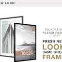 MCS Foundation 16x24 Poster Frame Traditional Black, Vertical & Horizontal Wall Hanging Large Picture Frame for Photos, Posters & Art Prints (1-Pack)