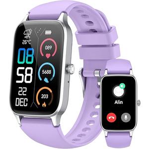 Smart Watch for Men Women, 1.57" Smartwatch(Answer/Make Call), 2025 NEW Fitness Tracker with Heart Rate/Sleep Monitor/Pedometer, IP68 Waterproof, 110 Sport Modes, Fitness Watch for Android iOS Purple