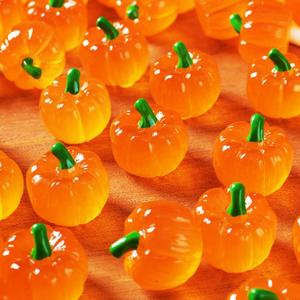 40 Pieces Miniature Pumpkins Decoration Fake Vegetables Pumpkin Table Scatters Fall Mini Pumpkin Model for Halloween Thanksgiving Autumn Decoration