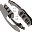 NewYall Pair Grey Interior Door Pull Handle Armrest for 2003-2018 Chevrolet Express GMC Savana 1500 2500 3500 Inner Left Driver and Right Passenger Side 25750064 10388390