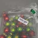 XmasExp 50ct Christmas Balls Ornaments for Tree - Red and Green Shatterproof Xmas Balls Set Mini 1.57 Inch Plastic Christmas Baubles for Holiday Party Decor