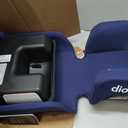 Diono Airi Lightweight High Back Booster Seat, Foldable Travel Friendly, Slim 3-Across Fit, 40100 lbs/4357 in, Frontal Impact Protection, Blue MFD 04/25/26