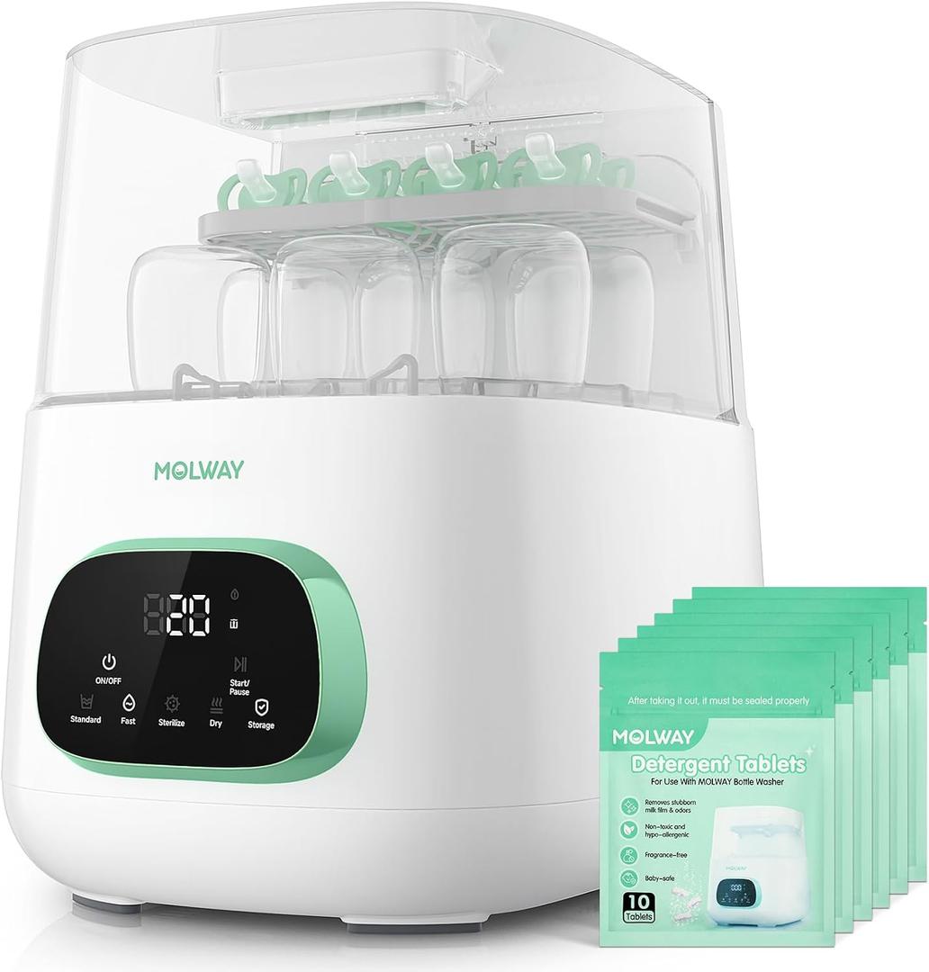 Bottle Washer Pro, All-in-One Baby Bottle Washer and Sterilizer & Dryer, Cleaning Machine for Bottles, Pump Parts & Baby Essentials, Effortless Care, Replaces Hand Washing, Large