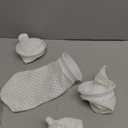 4 Pcs 4Inch Ring Honeycomb Filter Socks 150 Micron, Aquarium Filter Sock 3D Honeycomb Design, Aquarium Felt Filter Bags for Freshwater Saltwater Aquarium, Fits Eshopps and Aqueon, 9.5Inch Long (White)