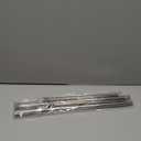 AIZESI 2pcs Spring Tension Rods Adjustable 26 to 39 inch Tension Curtain Rod Small Tension Rod No Drilling Expandable Spring Loaded Curtain Tension Rod,Suitable for Doors and Windows 28 to 36 inch (Silver)