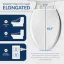 Bio Bidet DLS Premium Heated Bidet Seat, Warm Water & Air Dryer, Auto Open and Slow Close Lid, Elongated