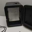 Frigidaire Mini Personal Fridge Cooler, Countertop, Holds Up to 10L/15 Cans, Brushed Black Stainless Rugged Design, Portable for Skincare, Makeup, Car, Office, Bedroom, Dorm Room, or Cabin