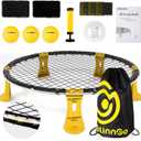 Roundnet Game Set with 3 Balls and Strip Light (ONLY for Pro Kit) - Roundnet Game for Outdoor Indoor Lawn Beach Backyard and Park