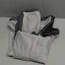 Sunheir Washable Large Dog Bed Covers Soft Plush Replacement, Waterproof Dog Bed Liner, Pet Bed Cover with Zipper 36x27x3 Inches, Grey, Cover Only