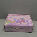 METROLLER Kids Roller Skates Girls Ages 4-6 5-8 8-12 Adjustable Toddler Roller Skates Shining Wheels Little Unicorn Sports Outdoors (Purple and Blue)