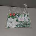 Sage Green Eucalyptus Swag Curtain Valance for Windows,Watercolor Leaves Window Treatments Short Swag Topper for Kitchen Windows Bathroom Bedroom,28 x 36 Inch