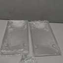 2 PCS Clear License Plate Covers, Unbreakable Anti Camera License Plate Blocker, License Plate Shield for Car Tag, License Plate Protector for Front and Back with Screws Caps