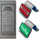 DTLgear Trek Stand Flexible Phone and Small Tablet Holder for Airplane, Office, Desk, Treadmill, Hotel, Kitchen, Plane Travel Essentials Pack of 2