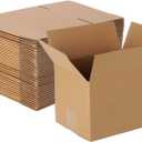 zmybcpack 40 pack 8x6x6 inch Cardboard Box Mailers, Kraft Corrugated Mailer Cardboard Shipping Boxes For Small Business, Mailing, Packing and Storage
