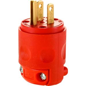 Leviton 515PV-OR 15 Amp, 125 Volt, Grounding Plug, Orange
