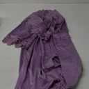 SIORO Women's Satin Robe Lace Silk Kimono Robes Short for Bridesmaid Wedding Party Nightgown Print2 Medium (Purple Haze)