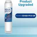 AQUA CREST GXRLQR Under Sink Water Filter, NSF/ANSI 401 Certified, Replacement for GE SmartWater Twist and Lock In-Line GXRLQR Water Filter, Reduces PFAS, PFOA/PFOS, 3 Pack