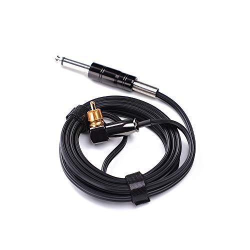 HAWINK Rotary Tattoo Machine Pen Spare Power Cord RCA Connector (Black) P315C-1