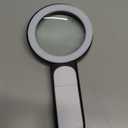 JMH Magnifying Glass with Light, Handheld Large Magnifying Glass 18LED Cold and Warm Light with 3 Modes, Illuminated Lighted Magnifier for Seniors Reading, Coins, Jewelry (Black)