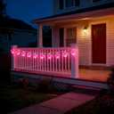 Pink Heart Decorative Lighting String, 10 Count Pink LED and 9 FT White Wire, for Valentines Day, Mothers Day, Fathers Day, Birthdays.