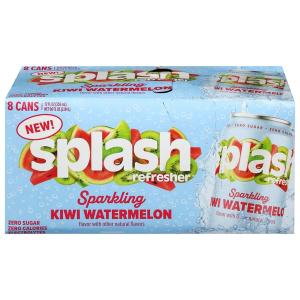 2 x Splash, Kiwi Watermelon Sparkling Water Beverage, 12 Fl Oz