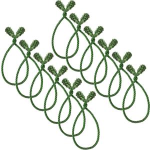 Shappy 24 Pieces Christmas Garland Ties for Banister Christmas Decorative Reusable Flexible Twist Ties for Garland Staircase Home Decoration Holiday Craft Wrapping (Green)