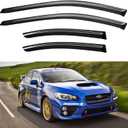 Window Visors Rain Guards Shield Compatible with 2015-2021 Subaru WRX, Window Wind Deflectors Vent Shades for 15-21 Premium Limited STi (Y273SW)