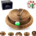 Kitty Kurlz Accordion Magic Organ Cat Scratcher Toys for Indoor Cats - Cardboard Cat Scratching Board Ball Scratcher Pad 1 Pack