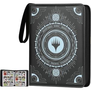 Card Binder 9-Pocket, Premium Trading Card Binder, Double Sided Pocket Collection Binder, Collector Album, Card Holder Holds 720 Cards for MTG,TCG,Yugioh,Game Cards (Black)