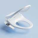 Lotus Bidet ATS-850 Elongated | Slim Heated Toilet Seat with Adjustable Warm Water Wash, Side Control Panel, Stainless Steel Nozzle, Warm Air Dryer, Night Light, Child Mode, Easy Installation