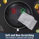 3 Layers Non Scratch Wire Dish Cleaning Supplies 36PCS - Wire Dishwashing Rag Home Essentials-Reusable Steel Wool Scrubber Washcloths,Kitchen Towels and Dishcloths Set for Pans Sinks & Cookware