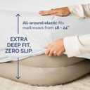 Air Mattress Sheet Set for Twin Size - 3 Piece Breathable & Cooling Sheets w/ Extra Deep Pockets - Fits Inflatable & Blow Up Air Mattresses Up to 24 Inches Thick - Ultra Soft & Wrinkle Free - White