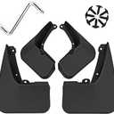 Mud Flaps Mud Guards Fit for 2015-2020 Toyota Highlander Regular, Front & Rear Mud Splash Guards Accessories - 4 Pc, Black