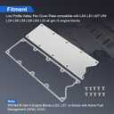 LS Gen 3 Valley Pan Cover Plate Low Profile with Gasket and Seals Compatible with LSX LS1 LM7 LR4 LQ4 LS6 L59 LQ9 LM4 L33 (Silver)