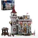 Medieval Castle Armory Lighting Building Bricks Set - Middle Ages City Town Modular Collection Display Kit with Minifigures 2895 Pcs for Adults & Teens