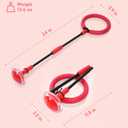 Mumba Kids Foldable Ankle Skip Ball Flash Jump Colorful Sports Swing Ball Boys Girls Toys, Fitness Jump Rope Fat Burning Game for Adults and Children