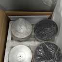 2 Pcs Round Martini Drink Table for Small Spaces Nightstand Living Room Bedroom Side Table Drink Stand Cocktail Pedestal End Vintage Metal Decor, 5.74x5.74x25.98''(Brass)