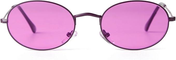 GIFIORE Oval Sunglasses Vintage Retro 90s Sunglasses Trendy Designer Glasses for Women Men