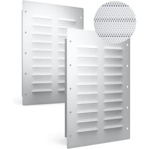 2 Pack Shipping Container Vent, Heavy Duty Air Vent for Container with Metal Mesh, 11.26"x14" Container Vents for Container HousesStorage Units, Living Containers,Conex Boxes