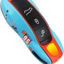 Car Key Protection Keychain, Cover for Porsche Macan Cayenne Panamera 911 (Old Blue), Blue, Style B