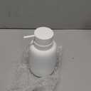 Ceramic Hand Soap Dispenser for Bathroom,16OZ Matte Dish Soap Dispenser for Kitchen Sink,Refillable Liquid Lotion Dispenser with Easy-to-Press Pump Rubber Paint (White)