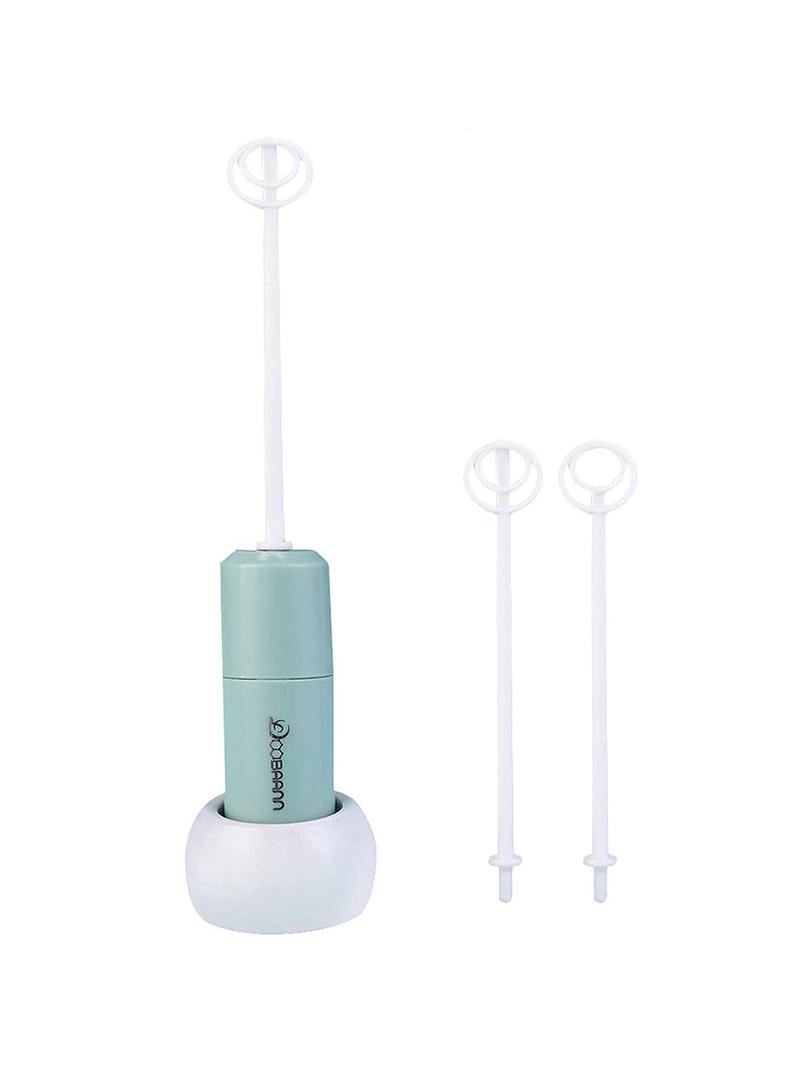 Handheld Electric Formula Stirrer,Electric Milk Frothers,Handheld Drink Mixer (Blue)
