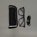 BLUEMOKY Blue Light Reading Glasses for Men，Sport Square Frame Readers, Anti Glare Computer Glasses(Black, 1.75)