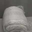 WONGS BEDDING Boho Comforter Set King Size,7 Pieces Grey White Geometric Bohemian Bed in a Bag Comforter Complete Striped Bedding Set for All Season with Sheets,Pillowcases & Shams Soft Microfiber